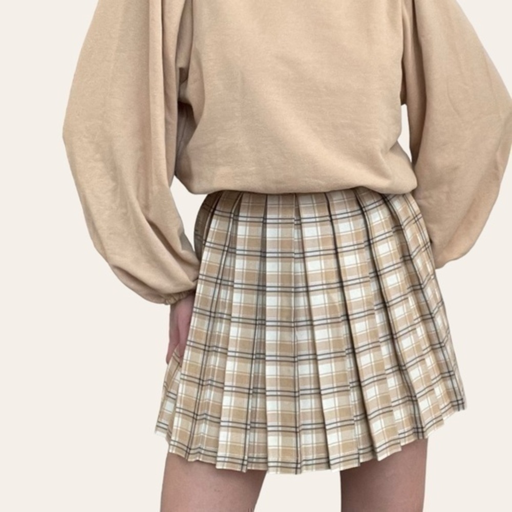 Cali 1850 Tartan Pleated Mini Skirt 💕